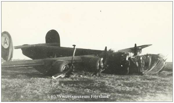 B-24H - #42-7650 at crash location -
copyright: Verzetsmuseum Friesland - beeldnr. 120671