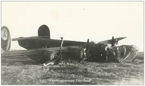 B-24H - #42-7650 at crash location -
copyright: Verzetsmuseum Friesland - beeldnr. 120671