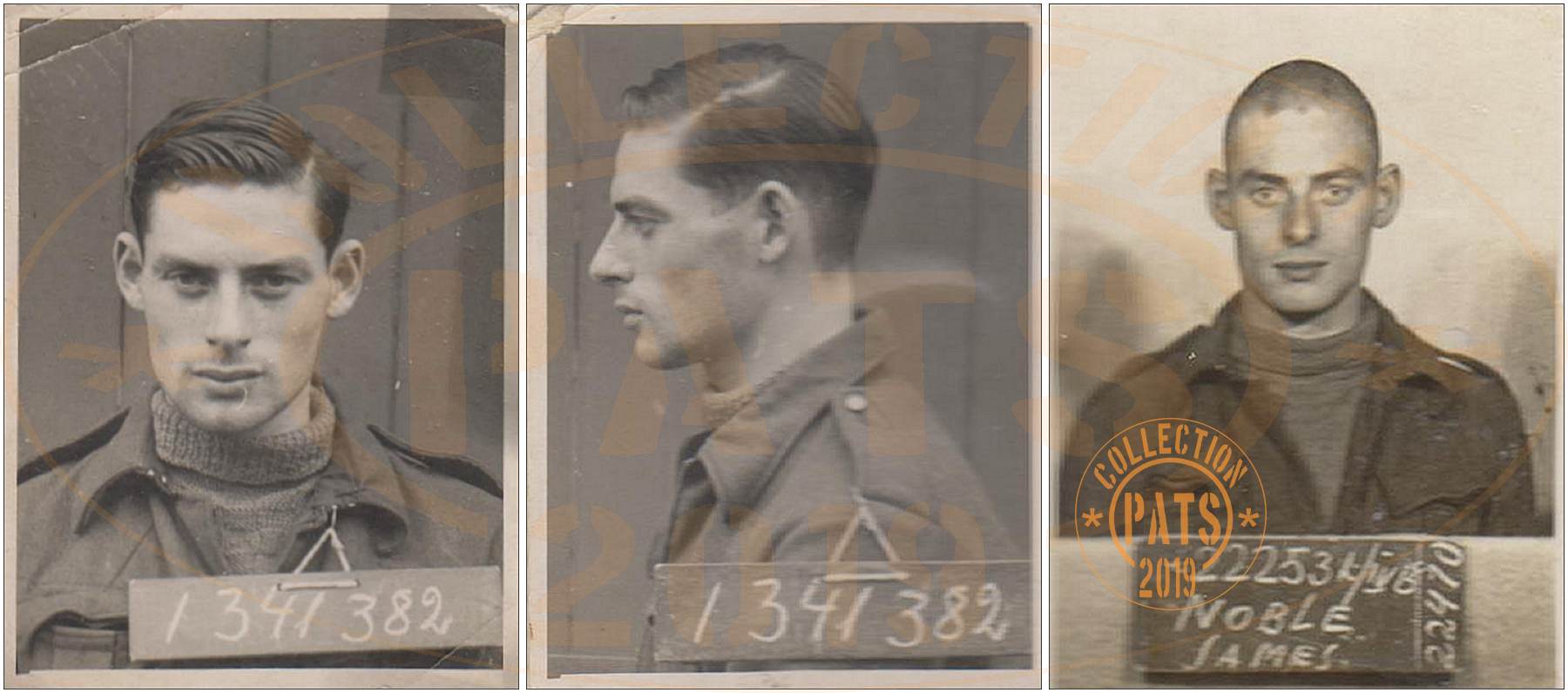 ID's 1341382 - Sgt. James Noble - POW No. 222531 - Stalag IV-B - Mühlberg an der Elbe