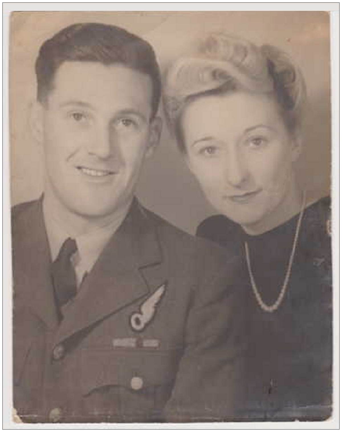 W/O. Victor Rodney Jacob Slaughter with his wife Edith Irene Lyon - photo from Judy Slaughter via Ludham Community Archive Group