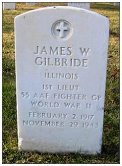 19092638 - O-740168 - 2nd Lt. - Fighter Pilot - James William Gilbride - Grave marker
 Camp Butler National Cemetery, Springfield, IL - Plot: C - No. 128