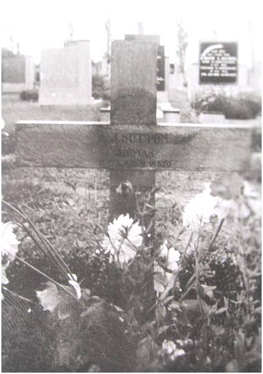 Gravemarker - P/O. - Albert James Sutton - Akkrum Cemetery