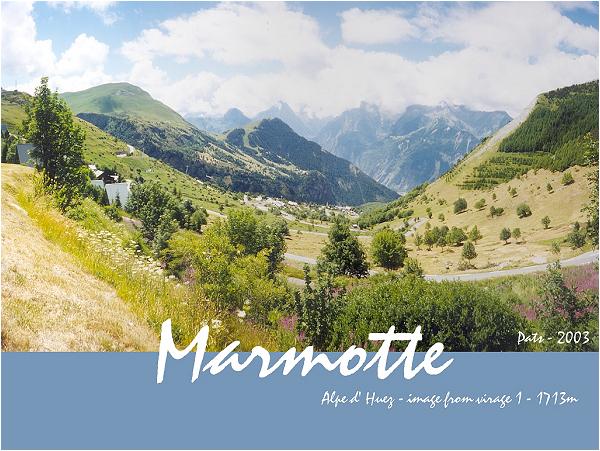 Alpe d'Huez - view from hairpin 1