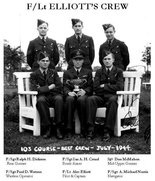 103 Course - 'Best crew' - July 1944