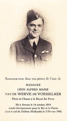 F/Sgt. Leon A. van de Werve de Vosselaer