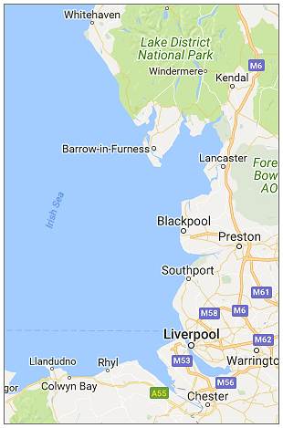 Barrow-in-Furness - Irish Sea - Google Maps