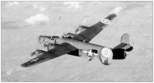 B-24 - #42-7483 in flight