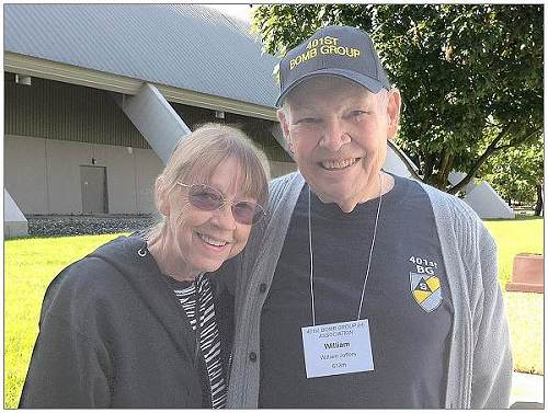 Bill Jeffers with Toni Geren - 401st BG Reunion, 16 Aug 2013, Urbana, OH