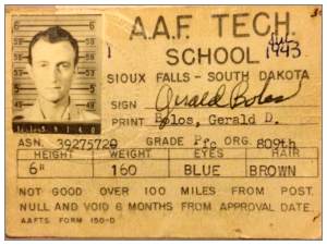 ID-card - Pfc. Gerald D. Boles