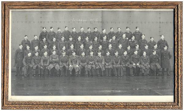 Squadron photo - Course No.5 - with seven signatures on back