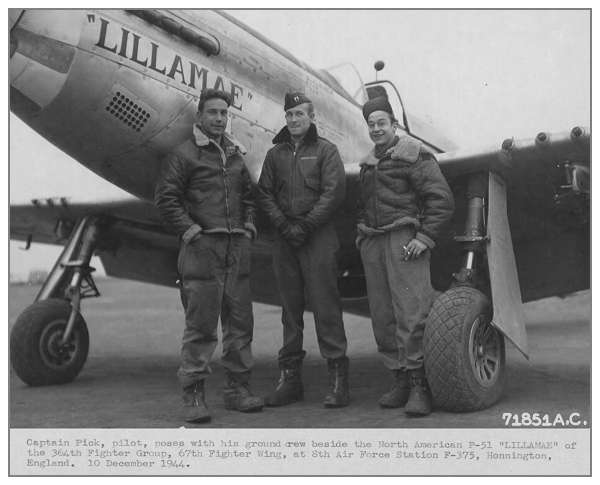 384th FS - Capt. Douglas J. Pick - P-51D #44-15356 5Y-U