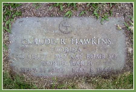 Headstone - Claude R. Hawkins