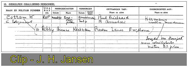 Clip 13. - Vragenlijst / Questionnaire - Doctor J. H. Jansen, Emmeloord - 10 Feb 1946