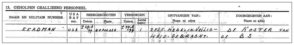 Clip - Vragenlijst / Questionnaire - Nicolaas Willem de Regt - 09 Apr 1946