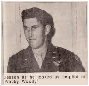 O-689306 - 2nd Lt. Frank M. Deason - Co-pilot of 'Wacky Woody'