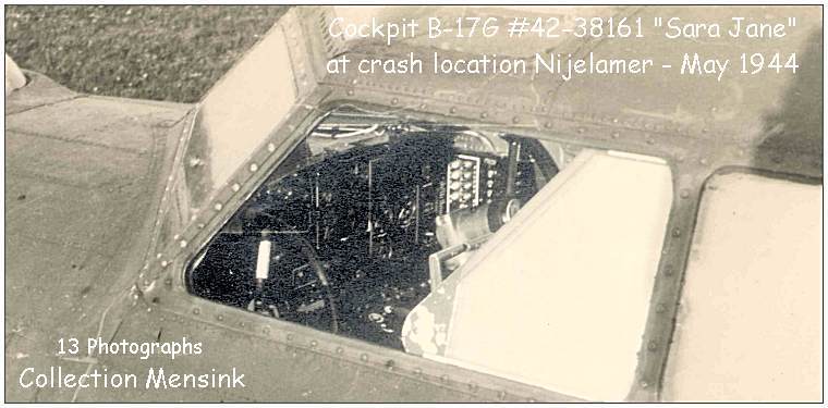 Cockpit B-17G - 'SARA JANE' - #42-38161 at crash location