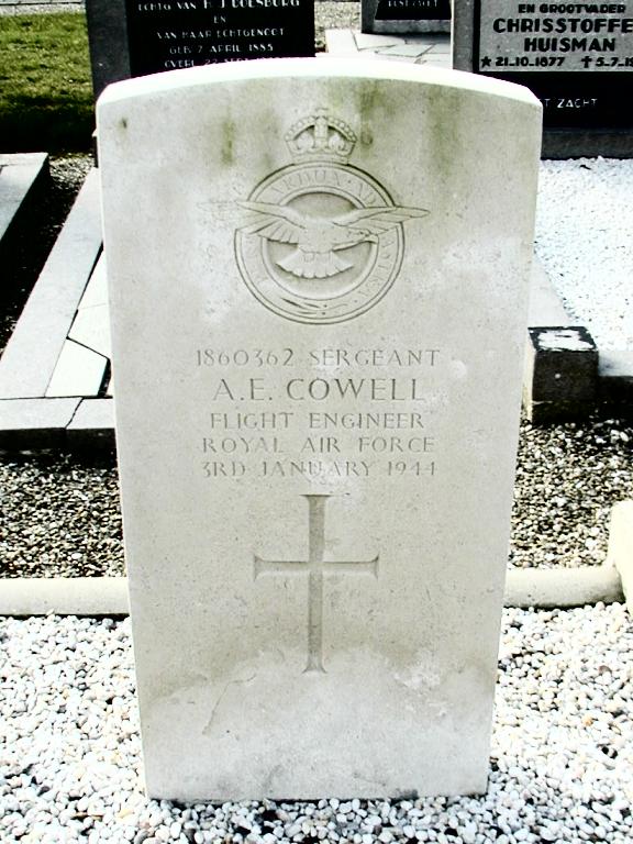 Headstone - Albert Edward Cowell - Vollenhove