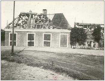 Damage near crash location of Lancaster ME722 - Hasselterdijk - photo taken 23 May 1944 - Mr. Buisman