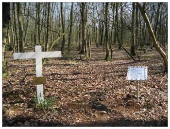 Crash site - memorial placed by Herman Redder