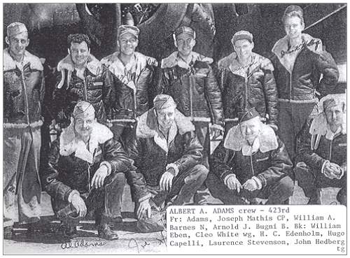 Crew Albert A. Adams - 1943 - 306th BG 423rd BS