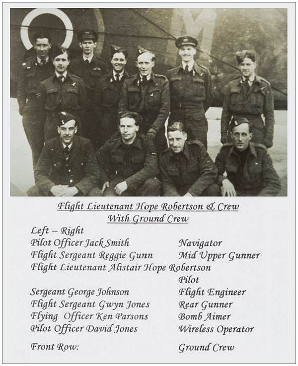 MZ511 - Crew Hope-Robertson with Ground crew - Display 578 Squadron reunion