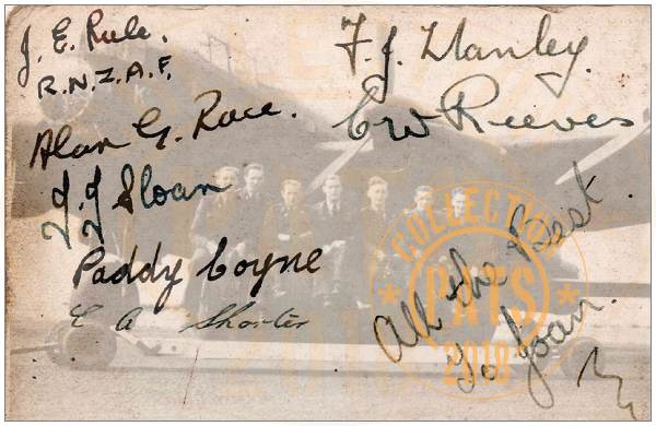 Crew Rule - Aug-Sep 1943 - signatures - Elsham Wolds, No. 103 Sqdn RAF