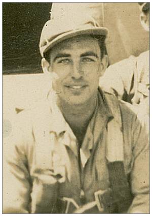 Crop of crew photo - S/Sgt. - Right Waist Gunner - Charles James McDonald