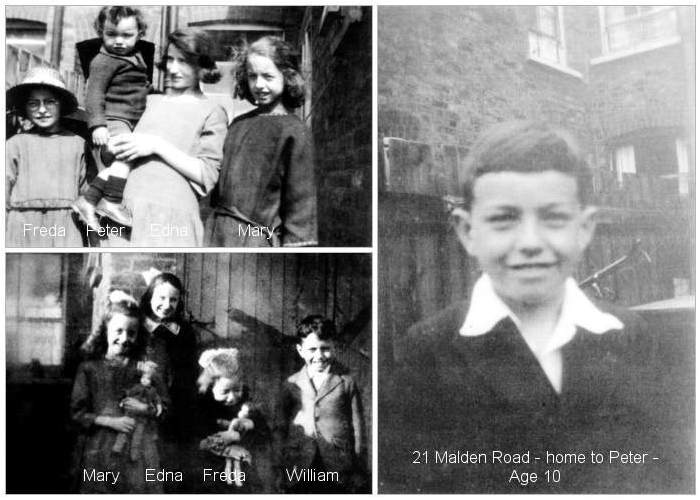 Doye children - Edna, William, Mary, Freda and Peter
