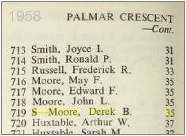 Electoral Roll - 1958 - 35 Palmar Crescent