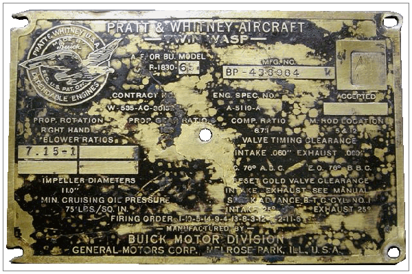 Engine #3 - serial ID of SHIP NO. 129466