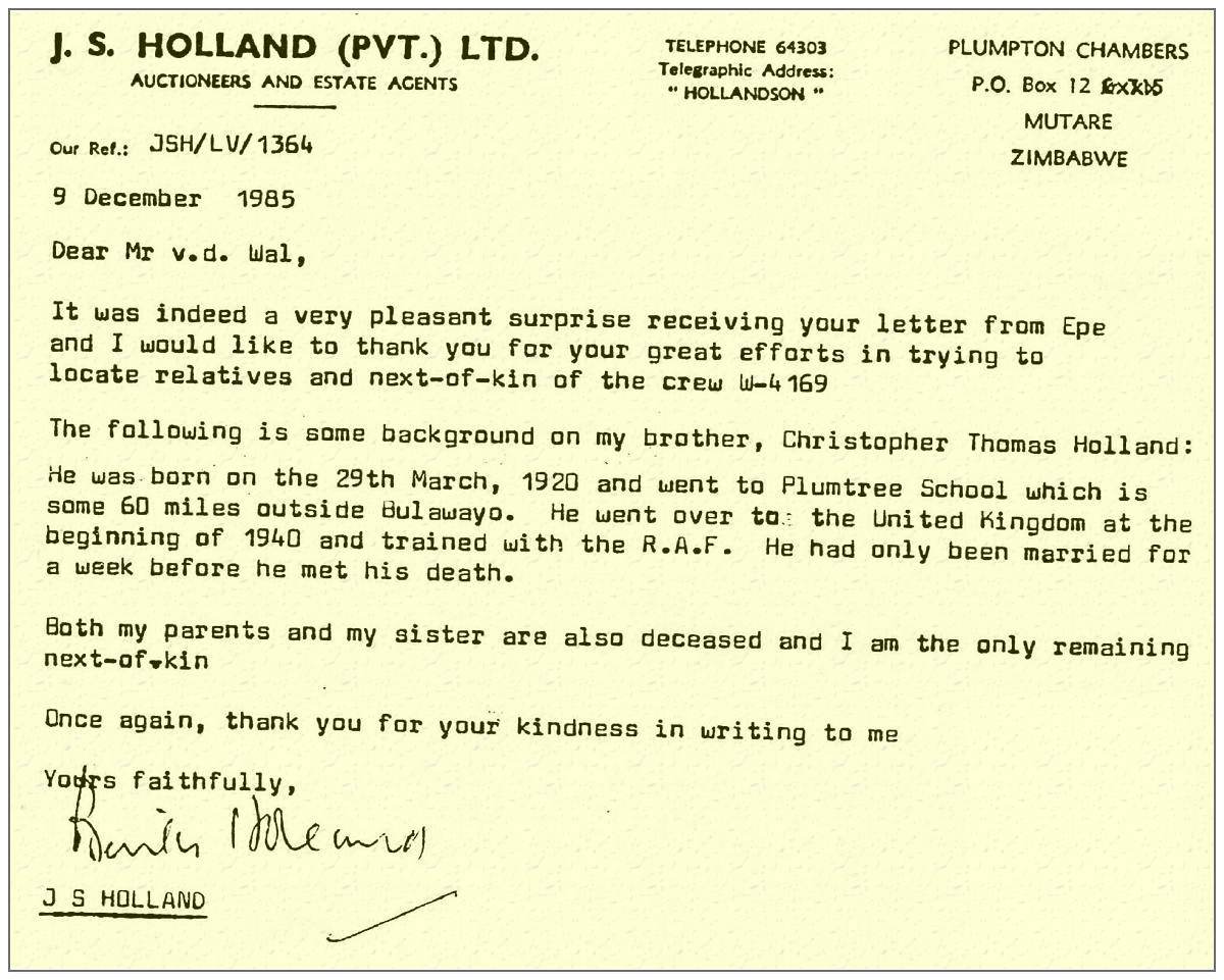 09 Dec 1985 - Letter of his brother with proof of birth - 29 Mar 1920