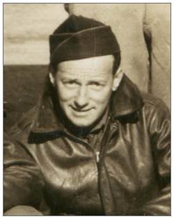 S/Sgt. Francis H. Folkner on crew photo