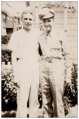 2nd Lt. Robert A. Gum, Sr with his father Robert Leslie Gum
