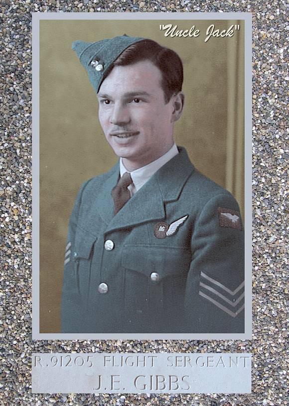 'Uncle Jack' - F/Sgt. Jack Edward Gibbs - RCAF - colour retouch by PATS