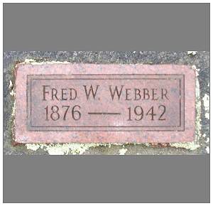Fred W. Webber - headstone