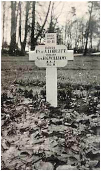 Harderwijk - initial Joint Grave 46-48 - F/Sgt. Arthur Ian Corlett and Sgt. Haydn George Williams