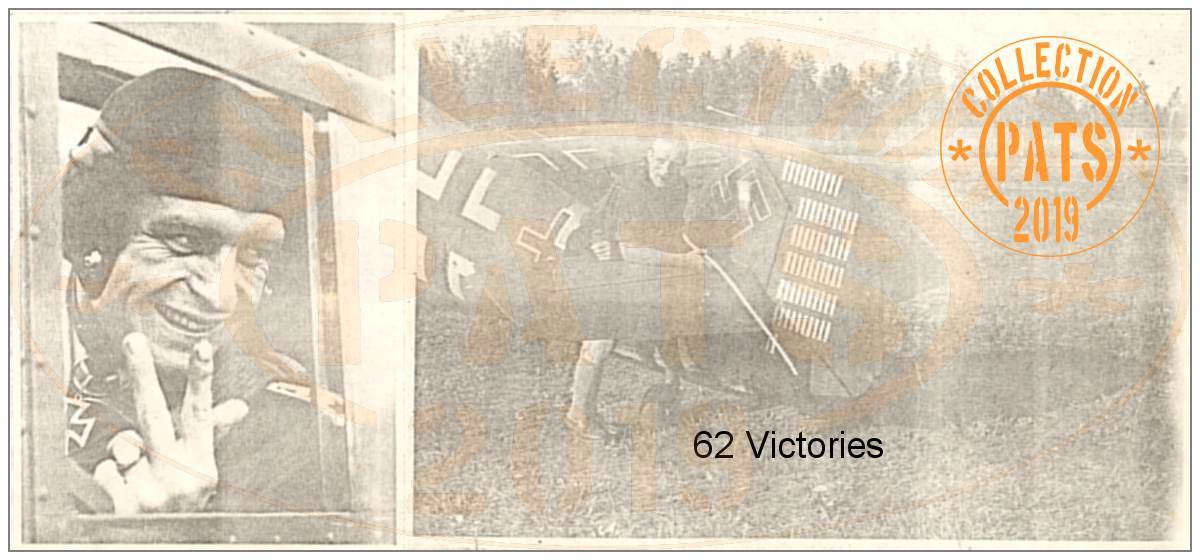 Cockpit - Heinz Klöpper - Rudder with 62 'victory' markings