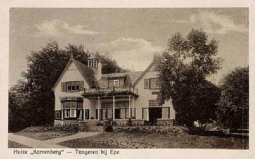 Huize 'Korrenberg' - Tongeren bij Epe - abt. 1920 - postcard
