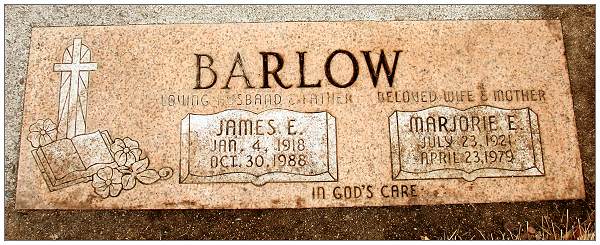 Memorial - James E. Barlow - Marjorie E. Barlow