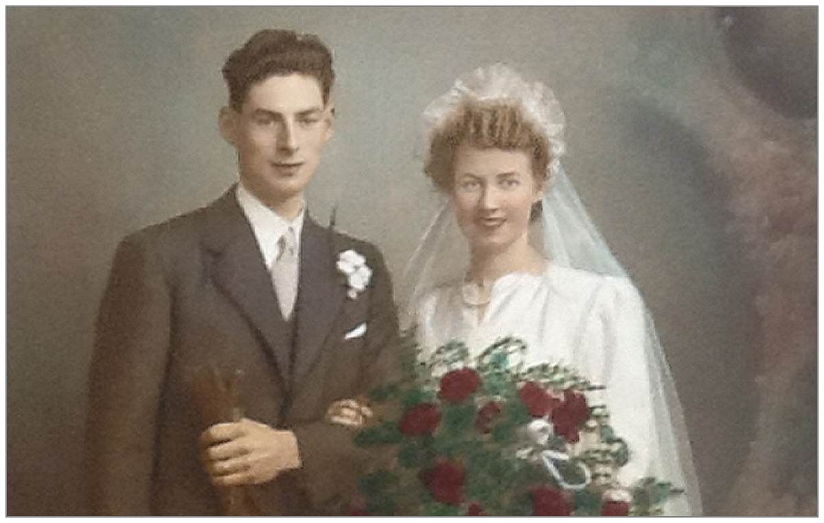 James Noble and Margaret Henderson - wedding photo