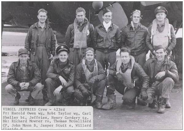 Crew Virgil Jeffries - 423rd