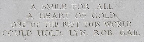 Epigraph - Arthur William Jeffries - Emmeloord Cemetery