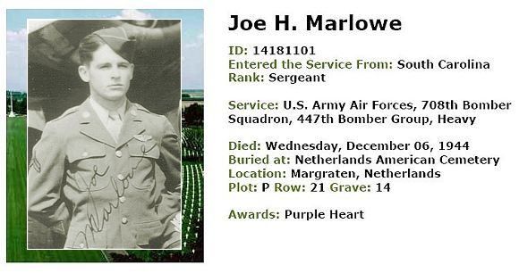 14181101 - Sgt. Joe H. Marlowe