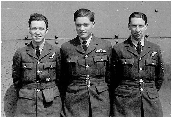 Air Gunner - Joe Pass  - RAF or RCAF !!!
Pilot - Charles Garnett Wilde - RCAF
Observer - Alan Denis Bond - RAFVR - Royal Air Force Volunteer Reserve