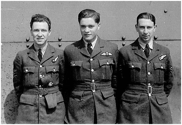 Air Gunner - Joe Pass  - RAF or RCAF !!!
Pilot - Charles Garnett Wilde - RCAF
Observer - Alan Denis Bond - RAFVR - Royal Air Force Volunteer Reserve