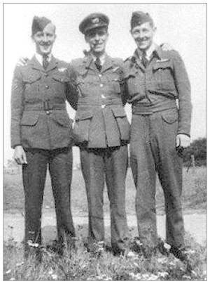 Kellow, Hobday and Knight - likely at Wigsley (1942)