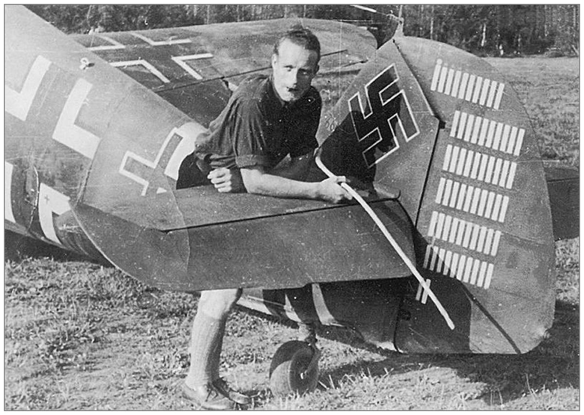 Oberfeldwebel Heinz Klöpper - rudder with 62 'victory' markings - 11./JG 51 - abt. Oct 1942