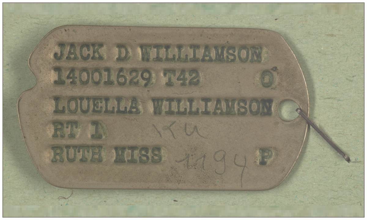 Williamson - 'Dog Tag' - via KU 1194