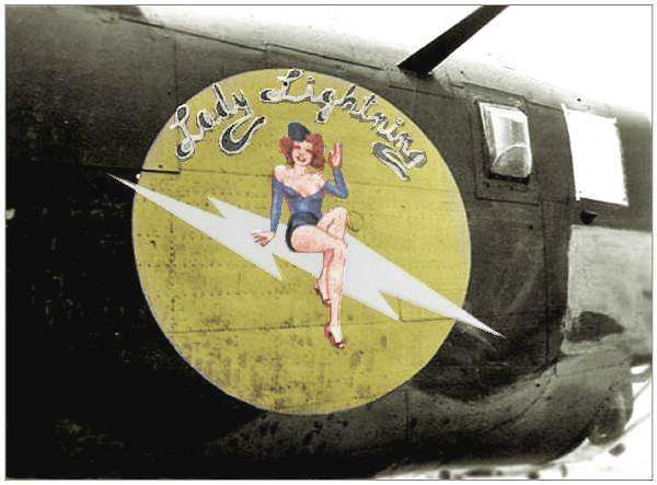 Nose art - #42-52597 - 'Lady Lightning'