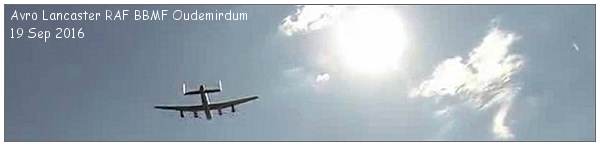To honour R1322 - Memorial Flypast by Lancaster RAF BBMF - Oudemirdum 19 Sep 2016
